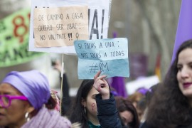 <p>Manifestación del 8 de marzo en Madrid </p>