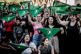 <p>Manifestación de apoyo al Proyecto de Ley de la Campaña Nacional por el Derecho al Aborto Legal en Argentina. 6 de marzo de 2018, Paraná.</p>