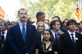 <p>Imagen de la manifestación en apoyo a las víctimas de los atentados de Barcelona y Cambrils. Agosto de 2017. </p>