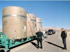 <p>Traslado de residuos radiactivos desde Nevada a Nuevo México. </p>