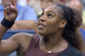 <p>Serena Williams acusa al árbitro de sexismo, durante la final del US Open, en 2018.</p>