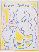 <p>Cartel original de <em>La voz humana </em>de Jean Cocteau.</p>