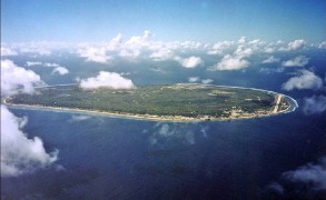 <p>Vista de Nauru, a 4000 kilómetros al suroeste de Australia. </p>