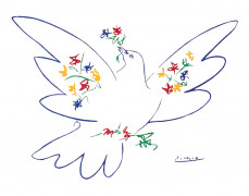 <p>La paloma de la paz de Pablo Picasso. </p>