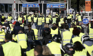 <p>Manifestación en Francia de los <em>chalecos amarillos</em>. </p>