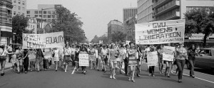<p>Marcha de mujeres en Washington DC el 26 de agosto de 1970.</p>