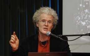 <p>Erik Olin Wright en una conferencia organizada por la Fundación Rosa Luxemburgo en 2011</p>