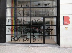 <p>Ataque al centro LGTBI de Barcelona. </p>