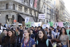 <p>Marcha por el clima el viernes 15 de marzo de 2019 en Madrid.</p>