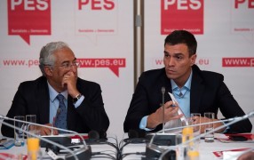 <p>Antonio Costa, primer ministro de Portugal, junto a Pedro Sánchez.</p>