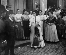 <p>Huelga de inquilinas en Argentina, en 1907.</p>