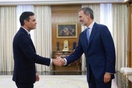 <p>Audiencia de Pedro Sánchez con Felipe VI el martes 17 de septiembre.</p>