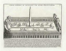 <p>Dibujo del circo de Nerón (1699).</p>
