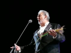 <p>Plácido Domingo durante el concierto en Chichén Itzá.</p>