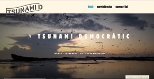 <p>Página web del Tsunami Democràtic.</p>