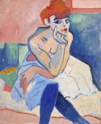 <p>Femme en chemise ou danseuse, d’André Derain.</p>