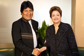 <p>Evo Morales y Dilma Rousseff en un encuentro en Caracas, en 2011.</p>