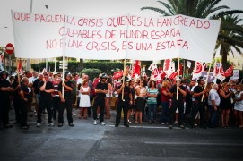 <p>Manifestación contra los recortes, en julio de 2012. </p>