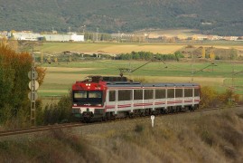 <p>Tren regional Pamplona-Gasteiz.</p>