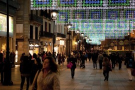 <p>Luces de Navidad en Barcelona.</p>
