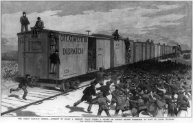 <p>Huelga ferroviaria de 1886 en Illinois </p>