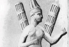 <p>Detalle de un bajorelieve con la diosa Shaushka en Yazilikaya cerca de Hattousa, capital de los hitita.</p>