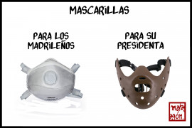 <p>Mascarillas madrileñas.</p>