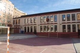 <p>Patio de un colegio público madrileño.</p>