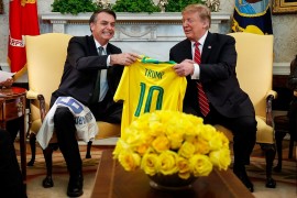 <p>Encuentro entre Trump y Bolsonaro en Washington en marzo del 2019.</p>