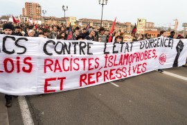 <p>Manifestación en Toulouse contra la islamofobia.</p>