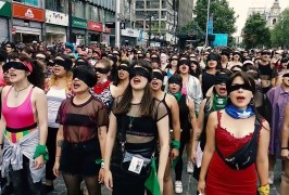 <p>Performance Un violador en tu camino, el 25N de 2019 en Santiago de Chile.</p>