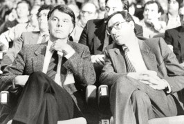<p>Felipe González y Alfonso Guerra asisten al XXXIV Congreso de UGT en 1986.</p>