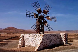 <p>Molino antiguo de gofio en Canarias. </p>