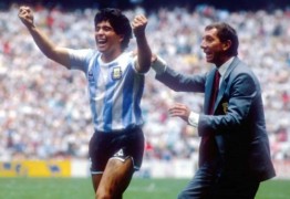 <p>Maradona y Bilardo, en el mundial de México 86.</p>