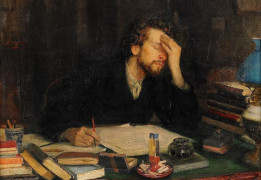 <p>'La pasión de la creación'. Leonid Pasternak, 1899.</p>