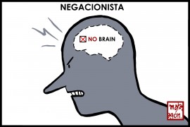 <p><em>Cerebro de negacionista.</em></p>
