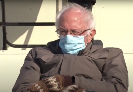 <p>Bernie Sanders en la toma de posesión de Joe Biden el pasado 20 de enero.</p>