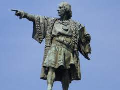 <p>Detalle de la estatua de Colón en Barcelona.</p>