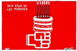 <p>Sexto año de ley mordaza.</p>