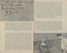 <p>Fragmento del panfleto El fascismo al desnudo, publicado en 1937 por los servicios de propaganda de la República.</p>