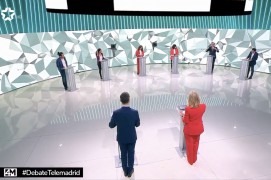 <p>Debate electoral a la Asamblea de Madrid del 4M. </p>