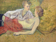 <p>Les deux amies (1895). Henri de Toulouse-Lautrec.</p>