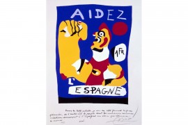 <p>Aidez l'Espagne. Joan Miró (1937).</p>