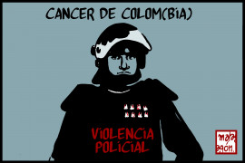 <p>Violencia policial en Colombia.</p>
