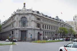 <p>Sede central del Banco de España en Madrid.</p>