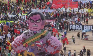 <p>Manifestación en Brasilia.</p>