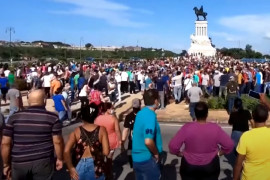 <p>Protestas en La Habana en julio de 2021.</p>