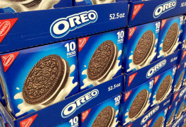 <p>Paquetes de galletas Oreo en un supermercado estadounidense.</p>