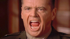 <p>Jack Nicholson, como el coronel Nathan R. Jessup, en 'Algunos hombres buenos' (Rob Reiner, 1992).</p>