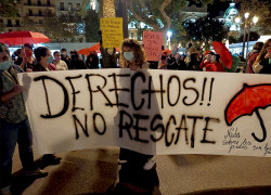 <p>Concentración por los derechos de las prostitutas en Valencia (España).</p>